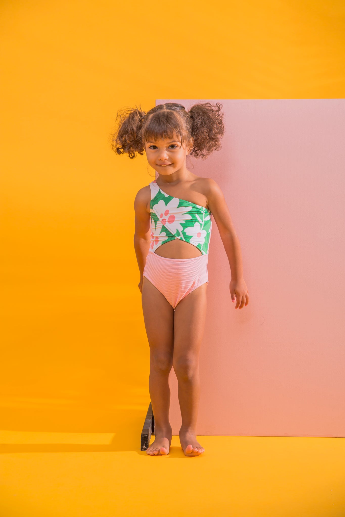 Kids Sienna Onepiece | Floral - Baby Pink
