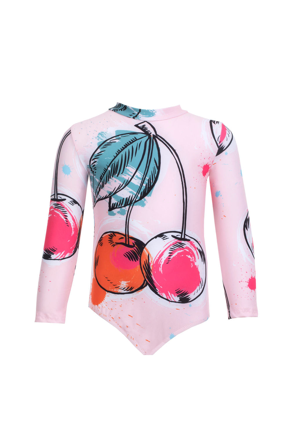 Kids Kelia Long-Sleeve Onepiece | Cherry
