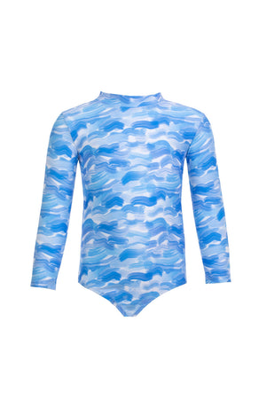 Kids Kelia Long-Sleeve Onepiece | Clouds