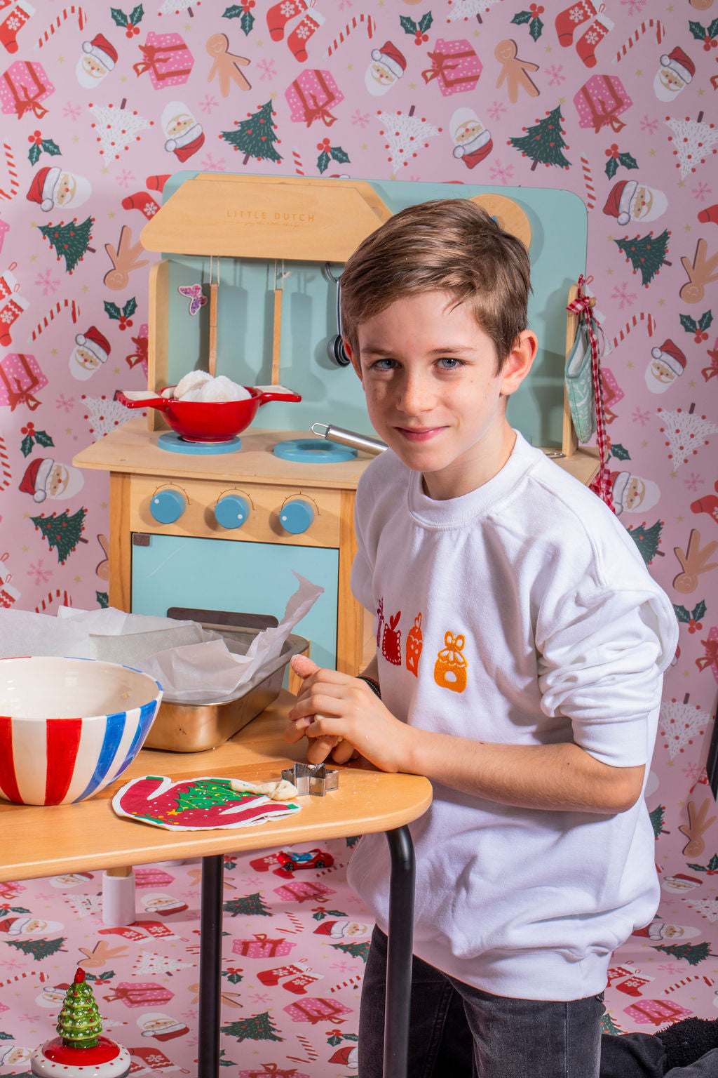 Kids Christmas Sweater| White