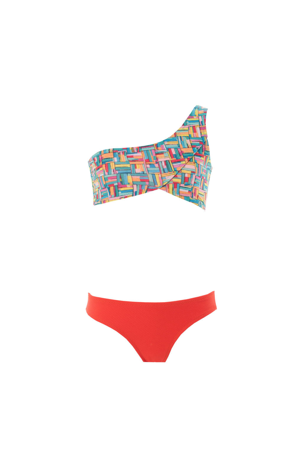 Kids Sienna Bikini | Rope Red Pique
