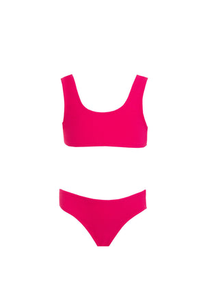 Kids Marina Bikini | Fuchsia Pique