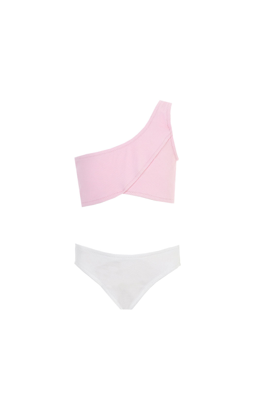 Kids Sienna Bikini | Baby Pink - White