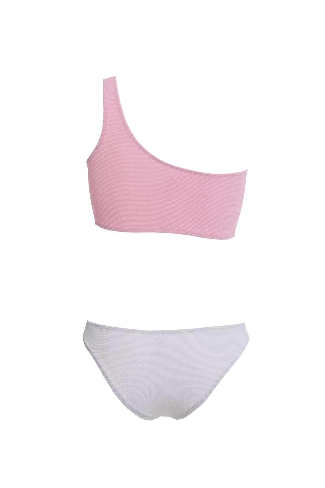Sienna Bikini | Baby Pink - White