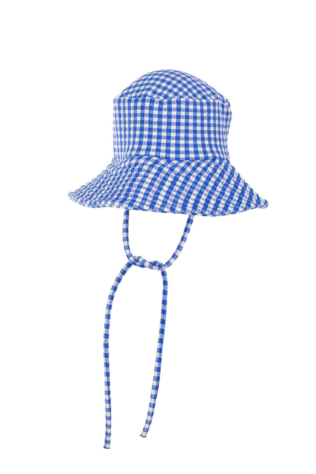 Kids  Bucket Hat Unisex| Blue Carreaux
