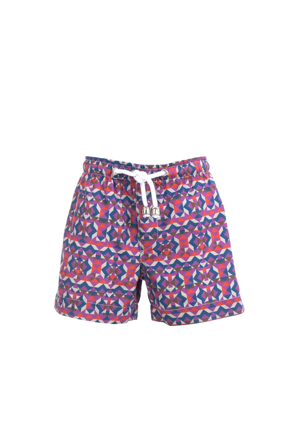 Kids Swim Shorts | Geo Purple