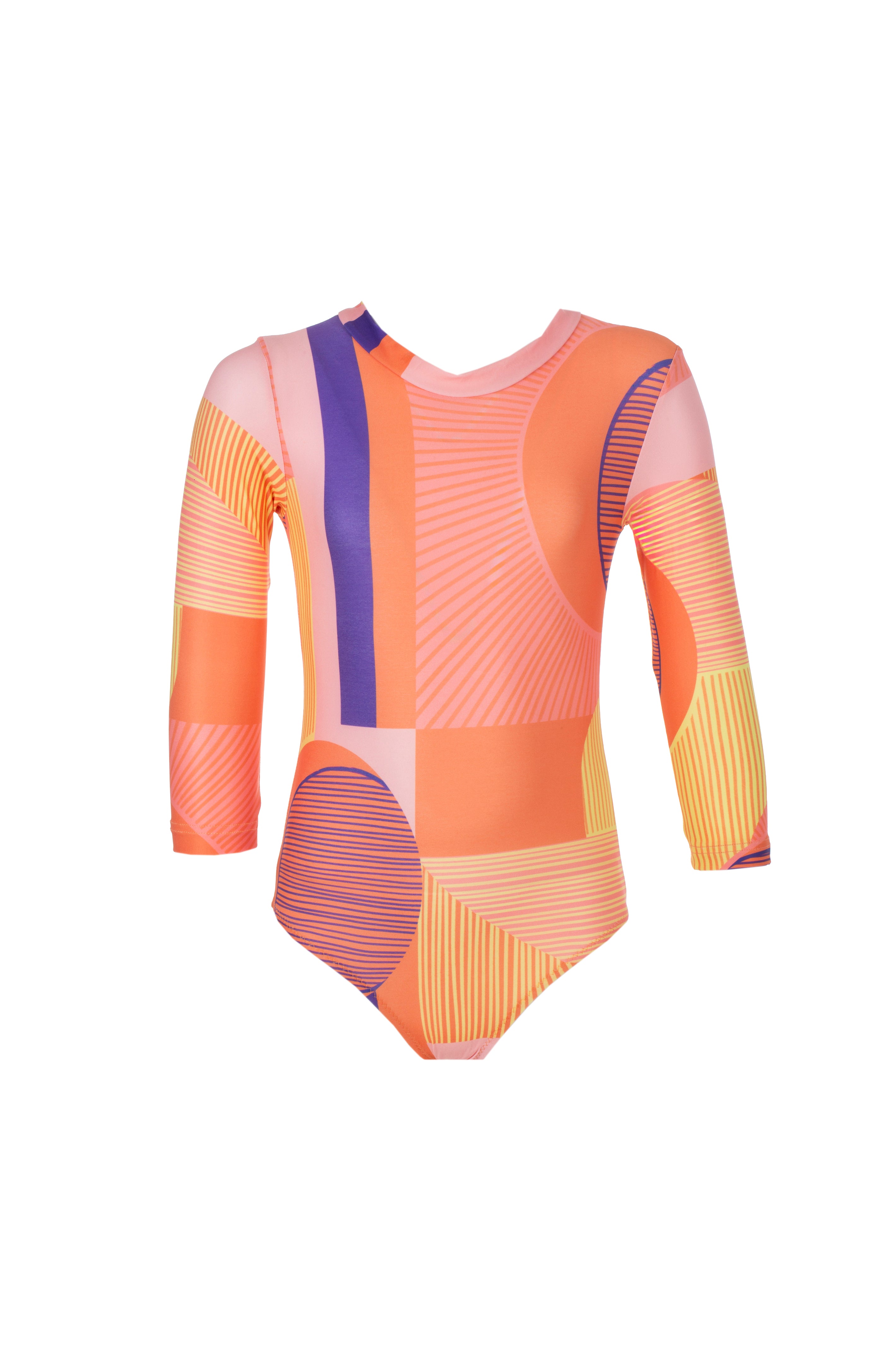 Kids Kelia Long-Sleeve Onepiece | Sunset