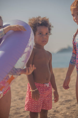 Kids Swim Shorts | Cherry