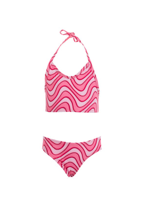 Kids Emma Halterneck Bikini | Cherry