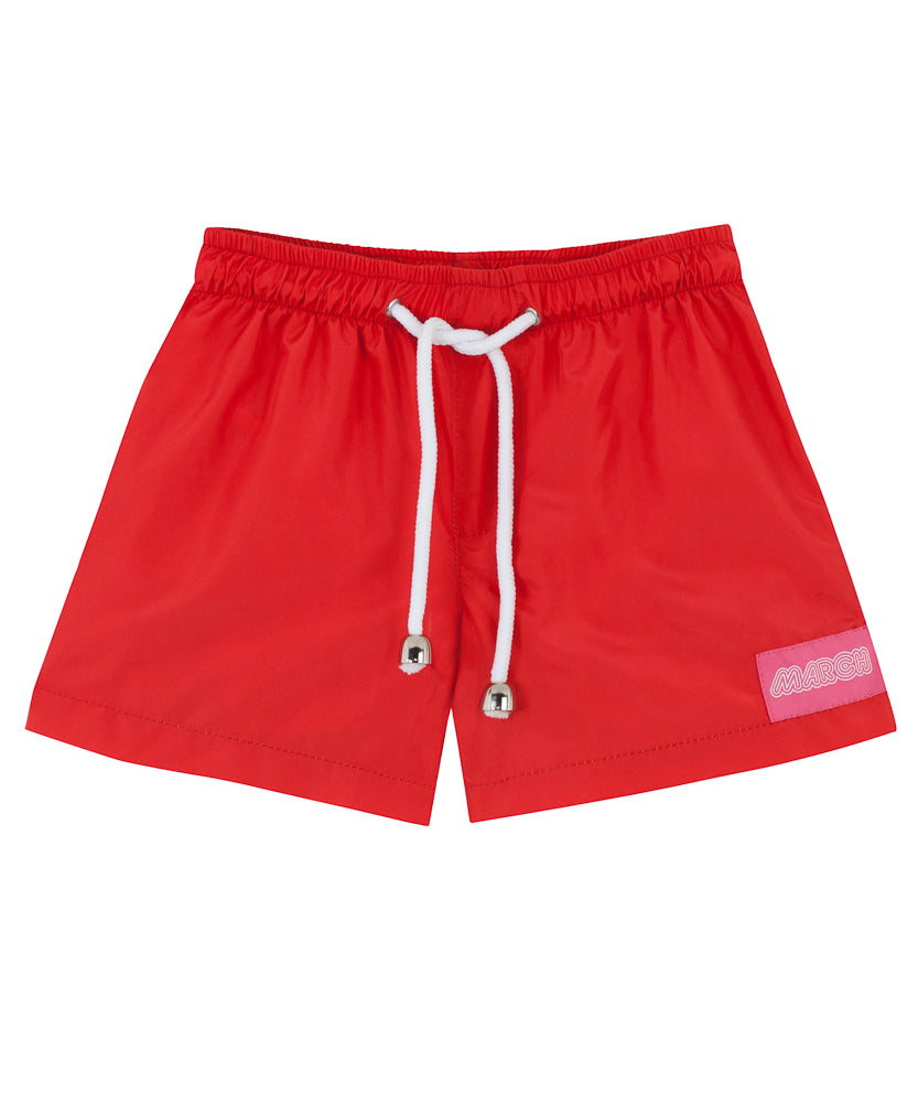 Kids Swim Shorts | Red