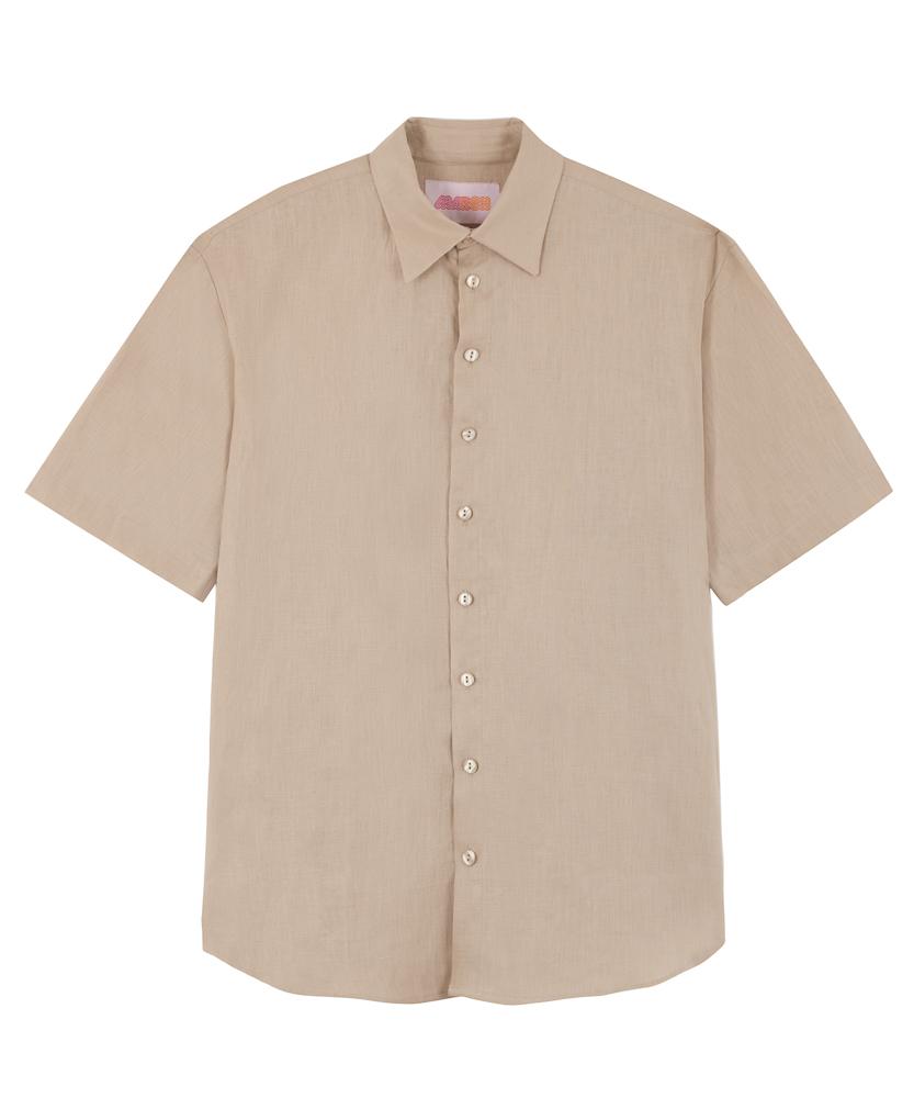 Short-Sleeved Linen Shirt - More colors available