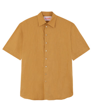 Men's Linen Shirt | Mustard
