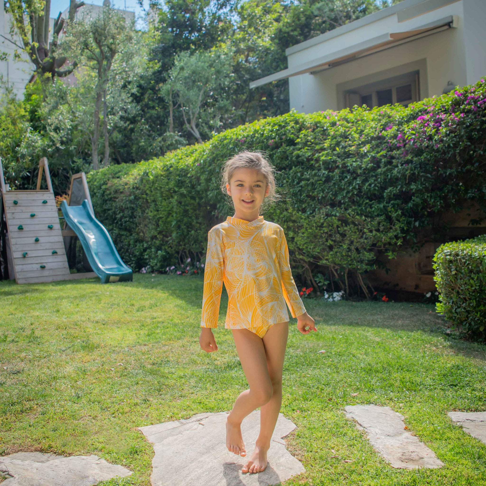 Kids Monica Long-Sleeve Bikini | Honey